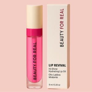 Beauty For Real Lip Revival Hydrating Lip Oil - Raspberry Beret